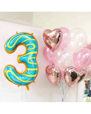 Balloons 40 Inch Donut Jumbo Digital Number Balloons Huge Giant Balloons Foil Mylar Number Balloons for Birthday Party-Weddin...