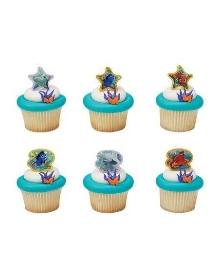 Cake & Cupcake Toppers Finding Dory Adventure is Brewing Cupcake Rings - 24 pcs - CC12GO382Z3 $8.43