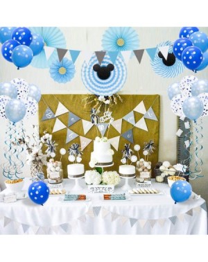 Balloons Mickey Mouse Birthday Party Supplies Blue Baby Shower Decorations for Boy Room Decor Classroom Decoration - CF196G42...