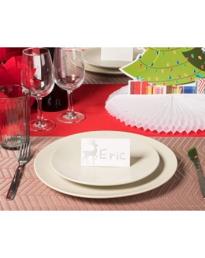 Place Cards & Place Card Holders Place Cards - 100-Pack Christmas Small Tent Cards- Foldover Table Placecards- Table Setting ...
