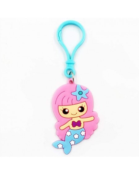 Party Favors Cute Mermaid Keychains Silicone Keyrings for Girls Mermaid Birthday Party Favors Party Gifts-12Pcs (Random Mix) ...