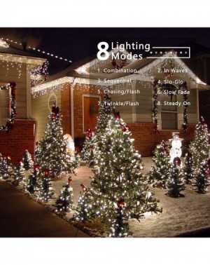 Outdoor String Lights White Christmas Lights- 78.74ft 240 LED Mini String Lights Connectable- Plugin Christmas String Lights ...