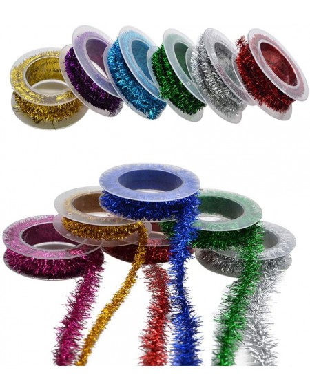 Garlands 6 Roll Christmas Garland Celebrate Holiday New Years Eve Party Indoor and Outdoor Tinsel Decorations Supplies Glitte...