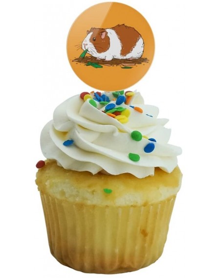 Cake & Cupcake Toppers Guinea Pig Eating Cupcake Picks Toppers Decoration Set of 6 - CZ189TMG8Q0 $9.41