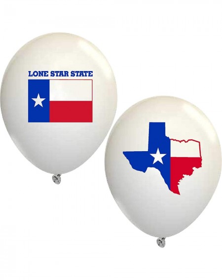 Texas Lone Star State Flag 11" Latex Balloons - 10 per pkg. - C119D6M98S0