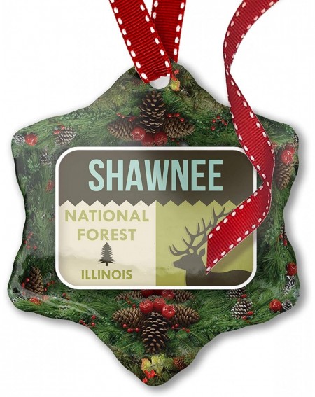 Ornaments Christmas Ornament National US Forest Shawnee National Forest - C212OCKFXEL $36.23