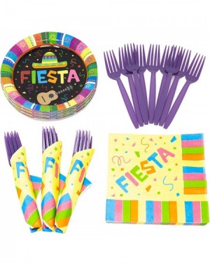 Party Packs Fiesta Value Party Supplies Pack (58+ Pieces for 16 Guests)- Value Party Kit- Fiesta ingo Party Plates- Fiesta Bi...