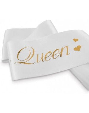 Favors Birthday Queen" Sash & Rhinestone Tiara Kit - 21st 30th Birthday Sash for Women Birthday Gifts Fun Party Favors (White...
