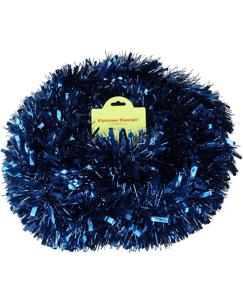 Tinsel 3m / 9.8ft Chunky/Fine Christmas Tinsel - Christmas Decoration Tinsel (Midnight Blue) - Midnight Blue - CB18ILE5GD3 $1...