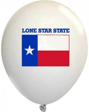 Balloons Texas Lone Star State Flag 11" Latex Balloons - 10 per pkg. - C119D6M98S0 $13.89