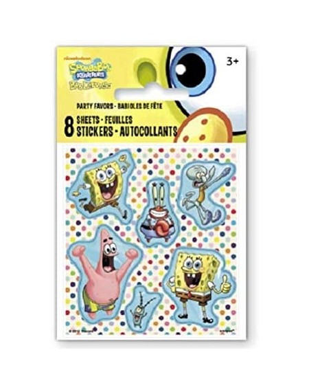 Party Packs Spongebob Birthday Party Supplies Bundle Serves 16 includes Plates- Napkins- Stickers - CW1908CTNTZ $16.45