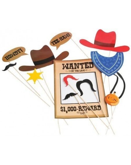 Photobooth Props Cowboy Photo Booth Props- Pack of 1- Multi - CE126CQNQRB $10.15