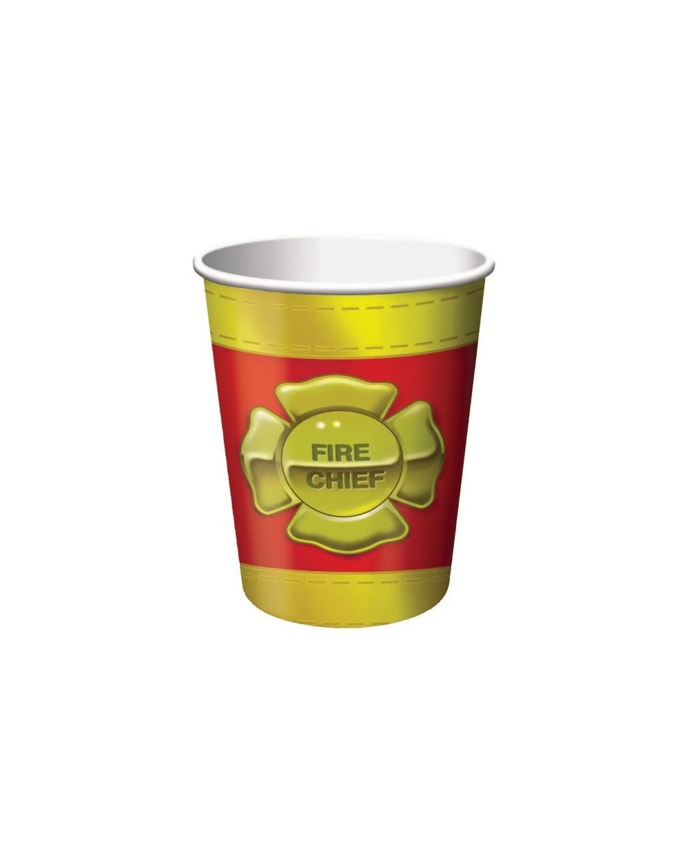 Party Tableware Firefighter 8 Count Paper Cups- 9-Ounce - Firefighter - CC114ERXAX5 $6.54