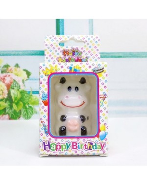 Birthday Candles Birthday Candles Gifts Cake Decorations Cute Cartoon Animal Party Decorations for Birthday Party (Little Cow...