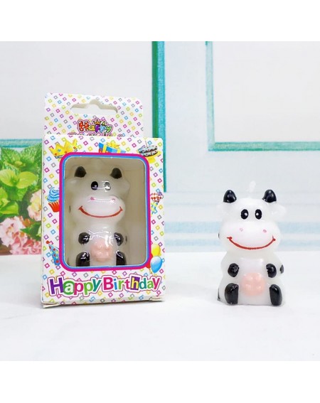 Birthday Candles Birthday Candles Gifts Cake Decorations Cute Cartoon Animal Party Decorations for Birthday Party (Little Cow...