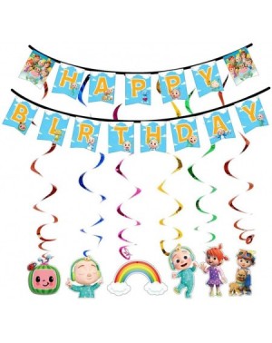 Banners Cocomelon Hanging Swirls with Banner Party Supplies Decorations for Baby Shower/Birthday Party Decorations - CR19HA6O...