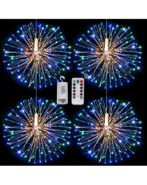 Outdoor String Lights Fairy Firework String Lights-120 LED 8 Modes Dimmable String Fairy Lights with Remote Control-Waterproo...
