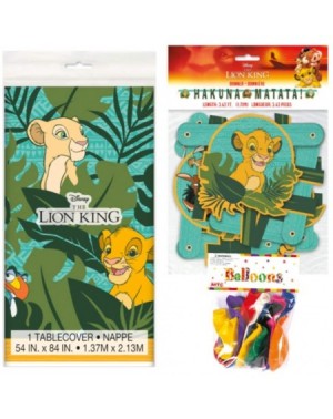 Party Packs The Lion King Themed Party Decorations - Includes Party Banner-Tablecloth and Ten 12" Balloons. - CI18TAIDC88 $14.49