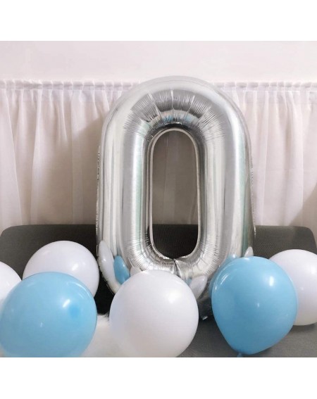 Balloons Large Number Balloons 40 inch Decoration for Birthday Anniversary Festival Party(Silver Number 8) - Silver_8 - CT18S...
