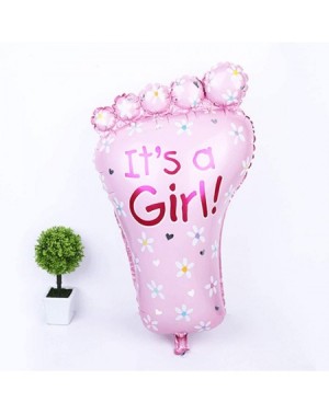 Balloons 13pcs It's A Girl Baby Shower Decorations It is A Girl Balloons Girl Baby Shower Balloons Pink Baby Bottle Feet Ball...