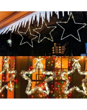 Indoor String Lights Star String Lights-USB Powered 125 LED 5-Star Hanging Fairy Lights with Remote & 8 Modes for Outdoor Ind...