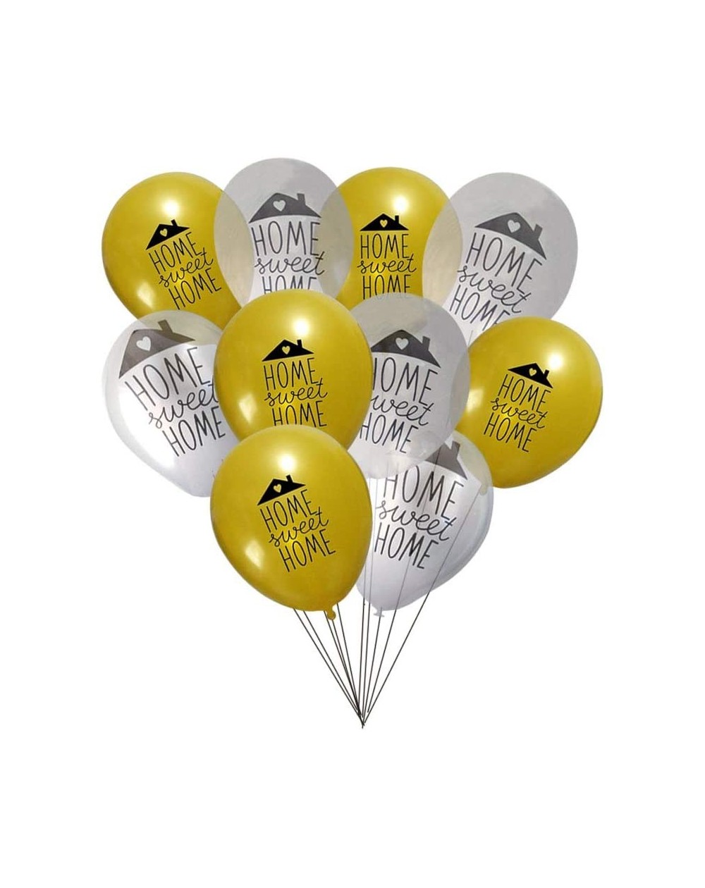 Balloons Home Sweet Home Party Balloons 11 inch Latex 10ct - C118RS8TWAW $15.40