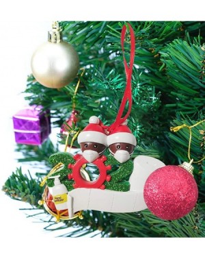 Ornaments 2020 Personalized Christmas Ornament Kit with Facemask Keepsake Tree Hanging Home Party Holiday Decorations Xmas Gi...