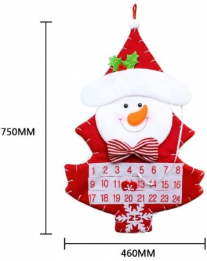 Advent Calendars Felt Christmas Advent Calendar with 24 Numbered Pockets - Hanging Snowman Countdown to Christmas Calendar - ...