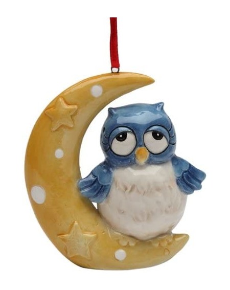 Ornaments 10904 Owl on The Moon Ornament- 3-1/8-Inch - CM11CL60CDX $11.99