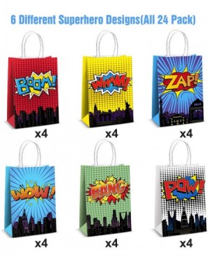 Party Favors Superhero Party Supplies Favors- 24PC Superhero Party Bags For Superhero Theme Birthday Party Decorations with 2...