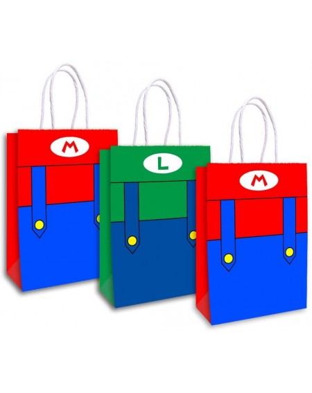 Party Favors 16pcs Super Mario Brothers Party Bags Goody Favor Bags For Kids Adults Birthday Party Super Mario Bros Themed Pa...