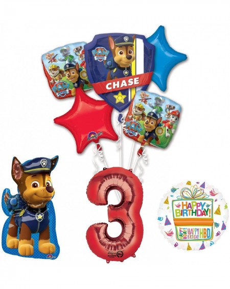 Balloons The Ultimate Paw Patrol 3rd Birthday Party Supplies and Balloon Decorations - CS183GCRRH0 $39.65