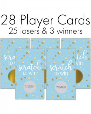 Party Games & Activities Blue and Gold Scratch Off Party Game - 28 Cards - CQ194W5R3GL $10.84