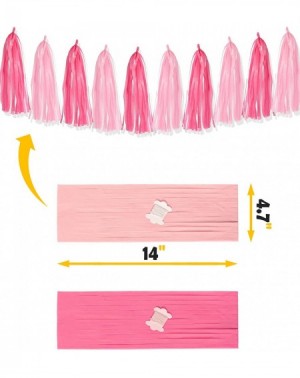 Banners & Garlands Pink Birthday Party Decoration- Pink Birthday Decoration- Pink Happy Birthday Banner- Paper Tassels- Pink ...