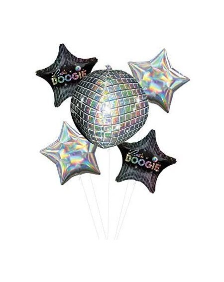 Balloons Let's Boogie 70's Disco Dance Party Supplies Balloon Bouquet Decorations - CU18S4D9736 $31.40