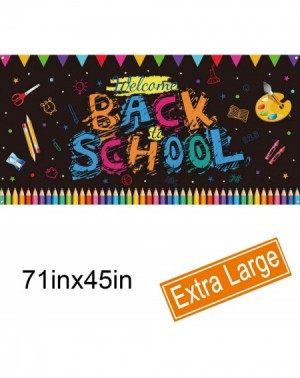 Banners & Garlands Welcome Back To School Banner - Extra Large 71"x 45.2" for Welcome Back To School Party Supplies - Photo P...