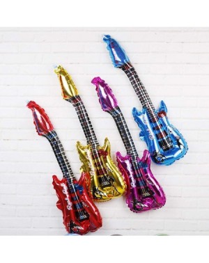 Balloons 24 Pcs Inflatable Guitar- 11.8 x 31.5 Inch Foil Guitar Balloon for Party Decoration - CZ18T9T568G $7.61