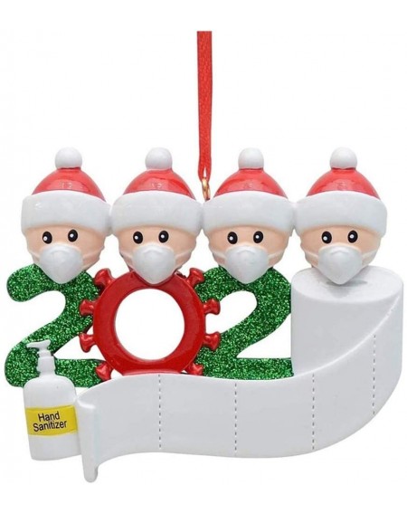 Ornaments 2020 Christmas Holiday Decorations Personalized Survived Theme Family of Ornament (Four Santa Claus) - Four Santa C...