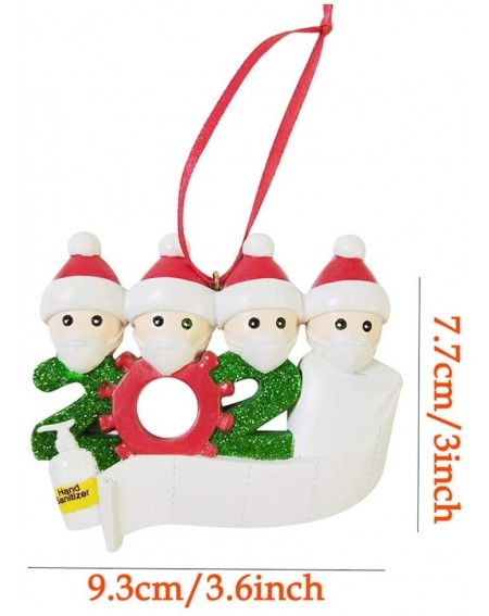 Ornaments 2020 Christmas Holiday Decorations Personalized Survived Theme Family of Ornament (Four Santa Claus) - Four Santa C...