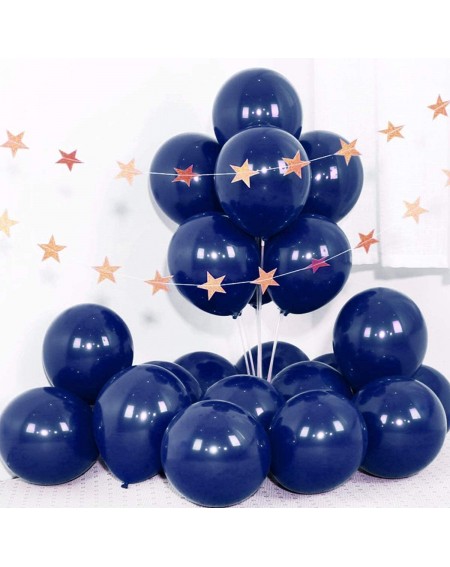 Navy Blue Balloons 12inch 100 pcs Party Balloons for Celebration Festival Party Wedding Baby Shower Decorations - CO19GXYZ4ZZ