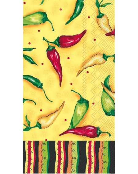 Premium Paper Guest Napkins- 8.5" x 4.5"- Peppers - C5180I0XDYH