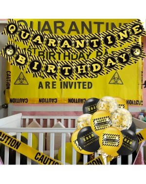 Party Packs Quarantine Birthday Party Decorations Happy Quarantine Birthday Banner Balloons Kit Social Distancing Birthday Cu...