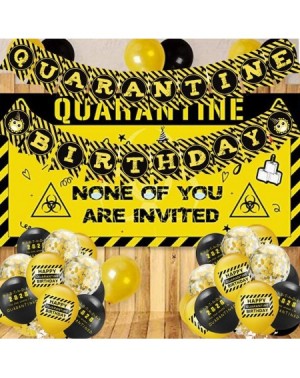 Party Packs Quarantine Birthday Party Decorations Happy Quarantine Birthday Banner Balloons Kit Social Distancing Birthday Cu...
