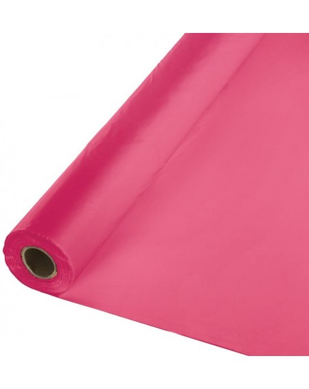 Tablecovers Roll Plastic Table Cover- 100-Feet- Hot Magenta - Hot Magenta - CL112HROW5P $21.71