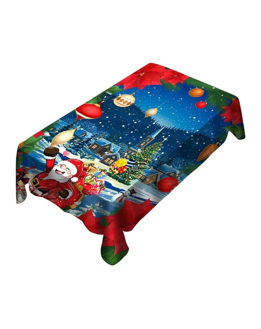 Swags Christmas DecorChristmas Tablecloth/Chair Cover Digital Printing Christmas Table Decoration- Christmas Ornaments Advent...