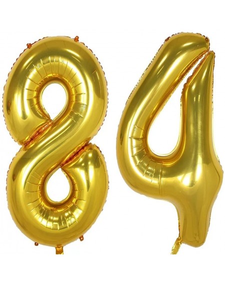 Balloons 40inch Gold Foil 84 Helium Jumbo Digital Number Balloons- 84th Birthday Decoration for Girls or Boys- sweet 84 Birth...