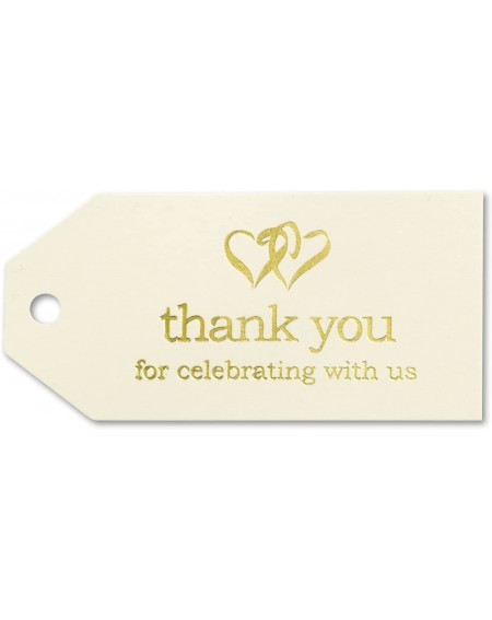 Favors Linked at the Heart Favor Tags- 3-Inch- Ivory/Gold- 25 Count - Ivory/Gold - C6115EIR3G9 $8.33