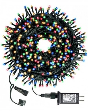 Outdoor String Lights Christmas String Lights End-to-End Plug 8 Modes 108FT 300 LED IP55 Outdoor Waterproof UL Certificated I...