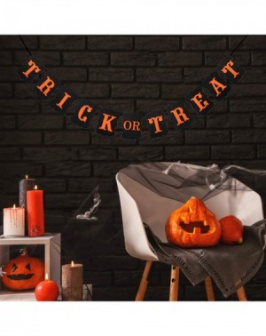 Banners Trick or Treat Bunting Banners-Halloween Banner-Happy Halloween Party Decoration Supplies - CC18WD4QIWG $11.06
