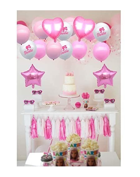 Balloons 16 Balloons for Barbie Party Supplies Balloons Party Decorations Birthday Party Favor for Girls - C619EISXUAM $15.21